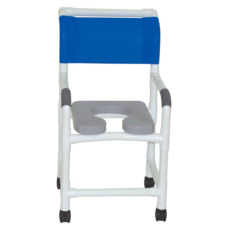 Shower Chair with Gray 18 Soft Elongated Deluxe Seat