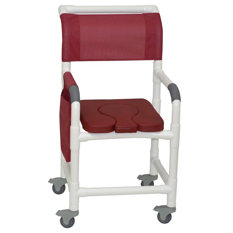 Burgundy seat with cover inserted and Maroon backrest