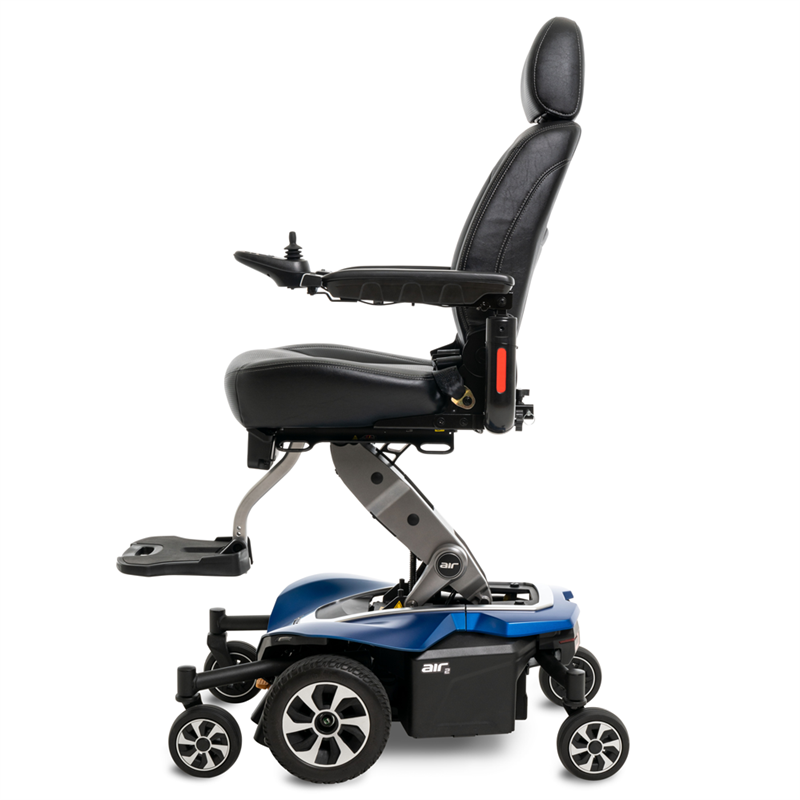 Side view of Tanzanite - Matte Jazzy Air 2 Power Wheelchair