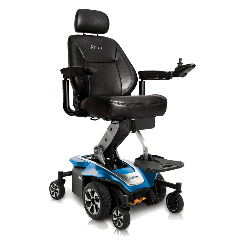 Jazzy Air 2 Power Wheelchair in Sapphire Blue
