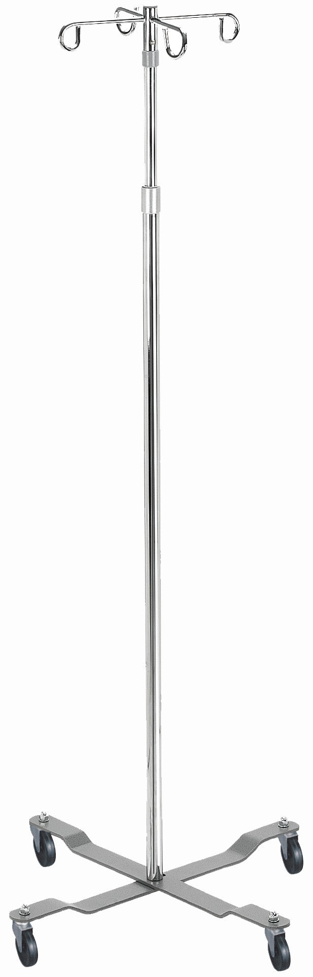 Four hook IV pole on wheels|Two Hook Pole