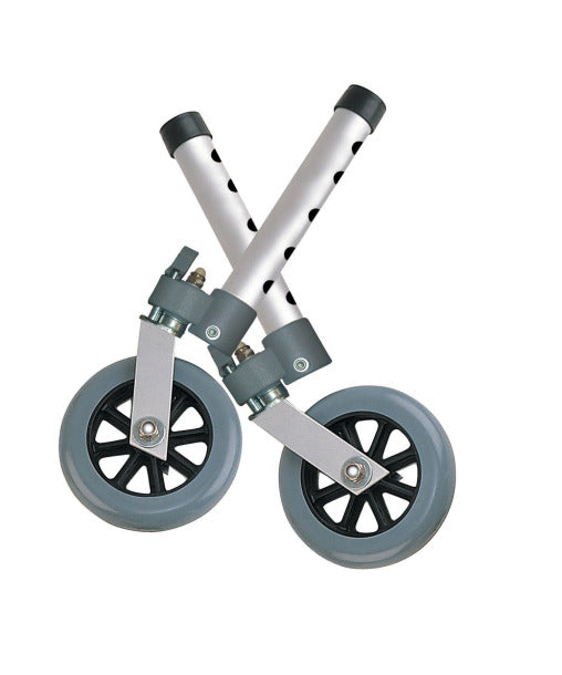 Swivel Wheel casters by Drive Medical|Rear glides by Drive Medical|Rear glide caps by Drive medical