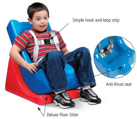 Deluxe Floor Sitter by Tumble Forms 2® |Deluxe Floor Sitter by Tumble Forms 2®|Features of the Deluxe Floor Sitter by Tumble Forms 2®|Features of the Deluxe Floor Sitter by Tumble Forms 2® - Cozy Cover|Features of the Deluxe Floor Sitter by Tumble Forms 2® - Cozy C in all blue|Deluxe Floor Sitter by Tumble Forms 2® - Optional Tray|Deluxe Floor Sitter by Tumble Forms 2® - Chest and lap belt