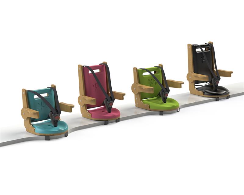 Smirthwaite Sunni Cafeteria Chair in teal|Smirthwaite Sunni Cafeteria Chair in teal, Magenta, Lime, and Cobalt|Smirthwaite Sunni Cafeteria Chair in teal with footrest|Smirthwaite Sunni Cafeteria Chair in Magenta with Tray