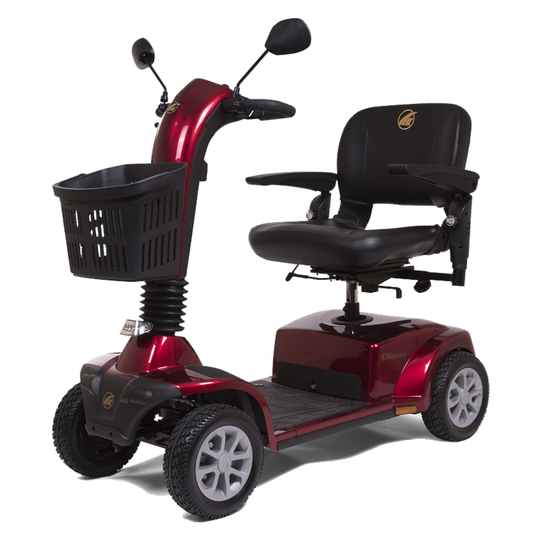 Companion 4-Wheel Full Size Scooter by Golden Technologies in Red