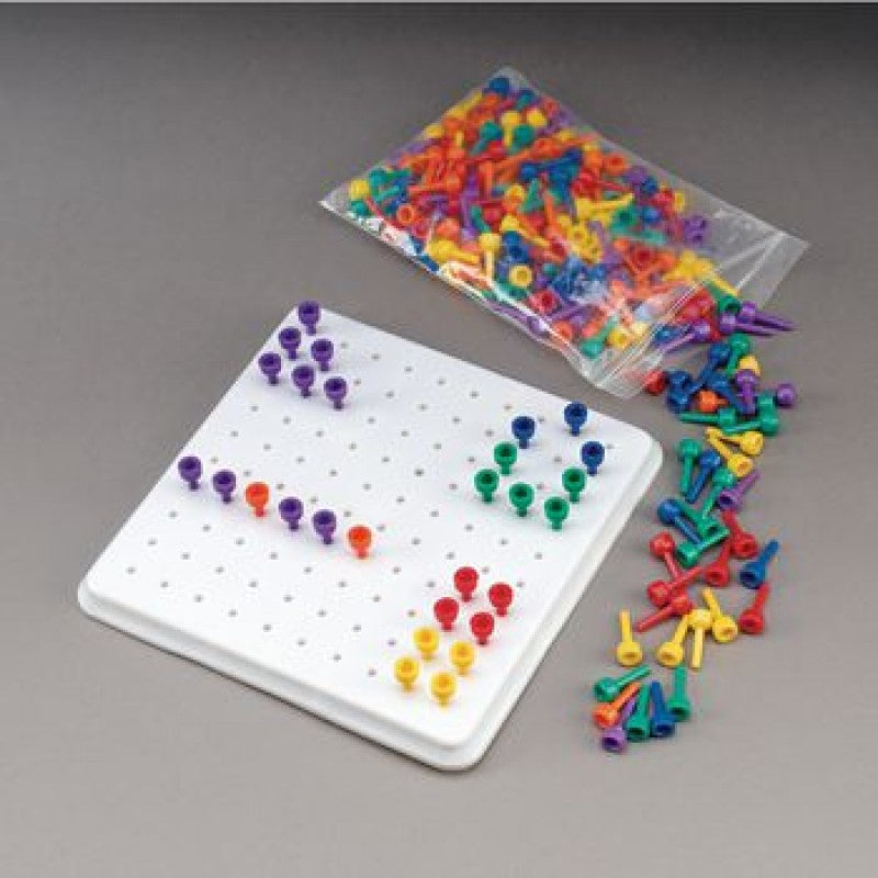 Sammons Preston Multi Colored Beaded Pegs and Peg Board|Sammons Preston Peg Board only