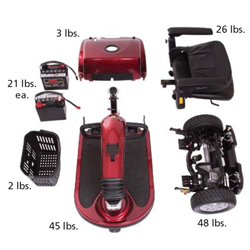 Easily disassembles for transport