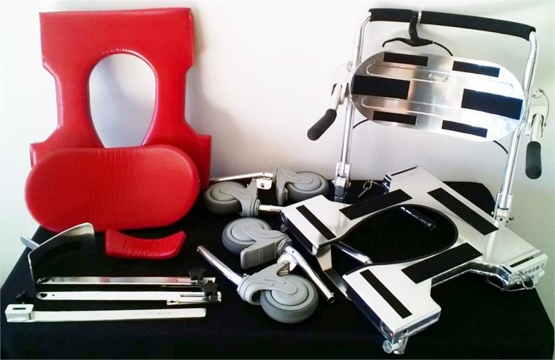 Adjustable Commode N Shower Chair - Tool Free Assembly