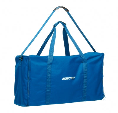 Aquatech RSB Battery operated tub lift with side lateral support in white|Aquatech RSB Tub lift swivel transfer seat|Aquatech RSB Tub lift height adjusters|Aquatech RSB Tub lift head support in blue|Aquatech RSB Tub lift carry bag|Aquatech RSB Tub lift abductor