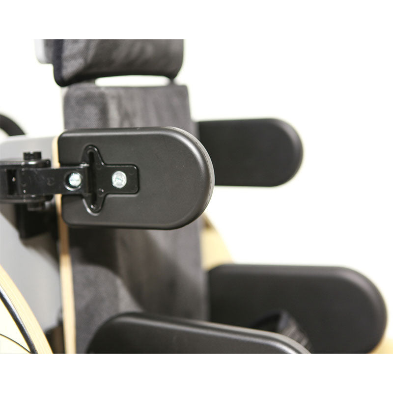 Optional Thoracic Support Pads are flip-away for ease of transport