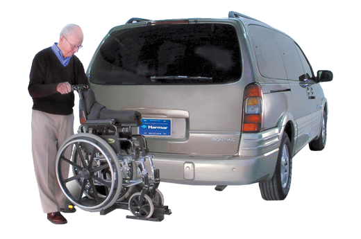 Harmar Tilt-N-Tote Lift is easy to use and easy to maintain without power