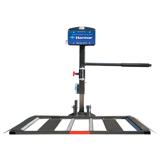 Automatic Power Chair Lift uses a wheel cradle to safely secure your chair
