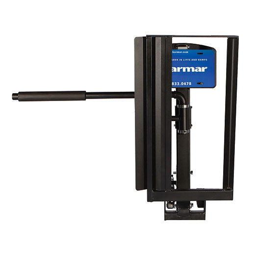Lift automatically folds up when not in use to create more space