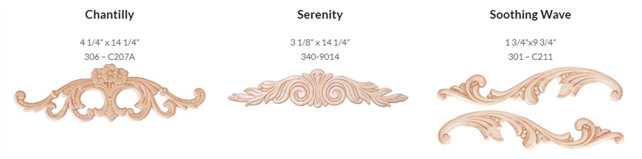 Beds by George Dream Series - Optional Accent Carvings