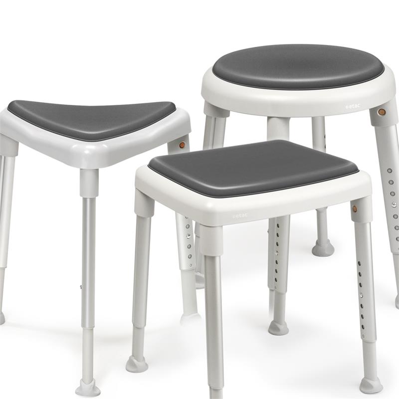 Etac Edge Shower Chair|Etac Edge Shower Chair in use|Etac Edge Shower Stool Locking|Etac Edge Shower Stool Locking How to|Etac Edge Shower Stool Adjustable locking|Etac Edge Shower Stool Gripping Feet|Etac Seat Pad