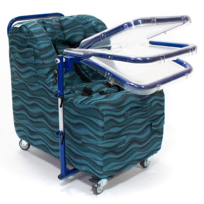 Opt. Feeding and Activity tray is angle adjustable