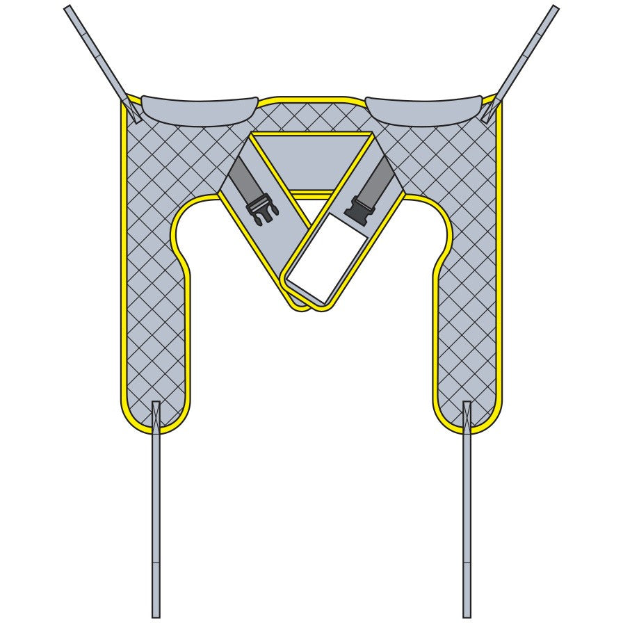 Savaria Hygienic Sling with Buckle - Sling shape