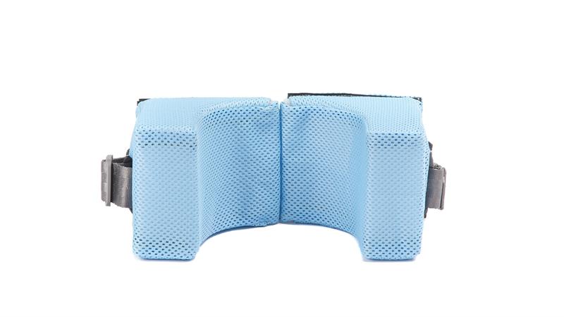 Inspired By Drive Contour Supreme Bath Chair with both positioning belts|Inspired By Drive Contour Supreme Bath Chair Lying flat - Lavender|Contour Supreme in Beach Bubble Blue Upright|Side view of Contour Supreme in Beach Bubble Blue|Optional Lateral supports come in blue or lavender|Optional head support is easy to remove and available in blue and lavender|Optional base is available in 11" or 15"|Optional rolling base is available with anti-tippers
