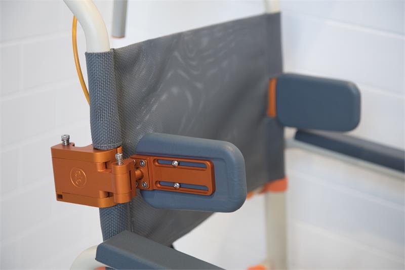 Optional Laterals With Pads on shower chair