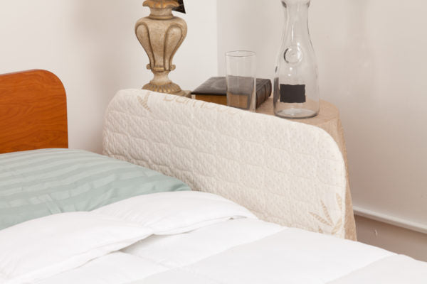 Optional Bamboo Covers for Half-Rails keep rails safely hidden