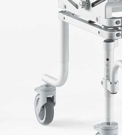 Optional 90 Degree bent legs come with 5" locking casters