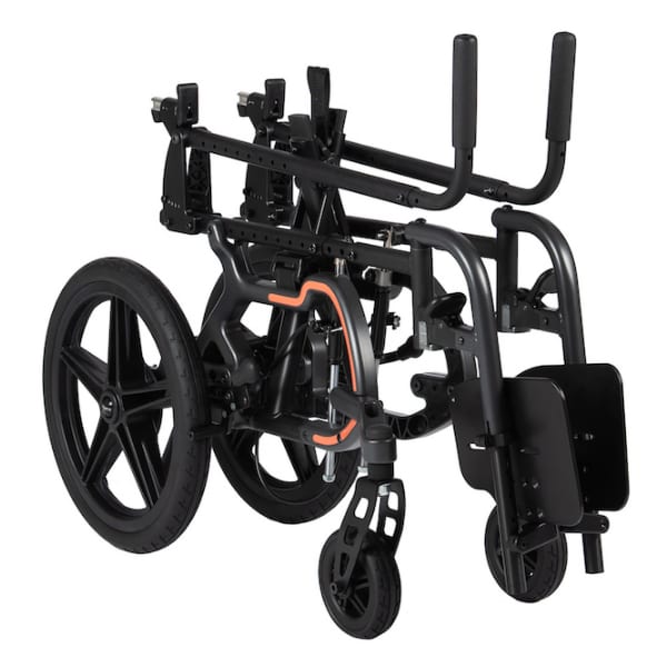 Leggero Enzo Pediatric Folding Wheelchair folded completely