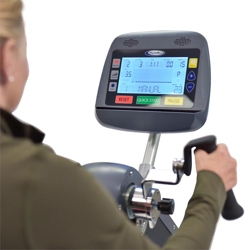 HCI PhysioMax Upper Body Ergometer & Recumbent Bike|HCI PhysioMax - Removable Seat|HCI PhysioMax - Accommodates Wheelchairs|HCI PhysioMax - Pedal|HCI PhysioMax - Adjustable Positions|HCI PhysioMax - Arm and handle|HCI PhysioMax|HCI PhysioMax - Seat|HCI PhysioMax - Display Console|HCI PhysioMax - Seat Recline