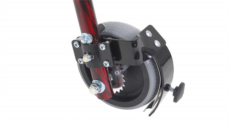 Optional Dial a Speed Tabs allows for variable resistance on rear wheels