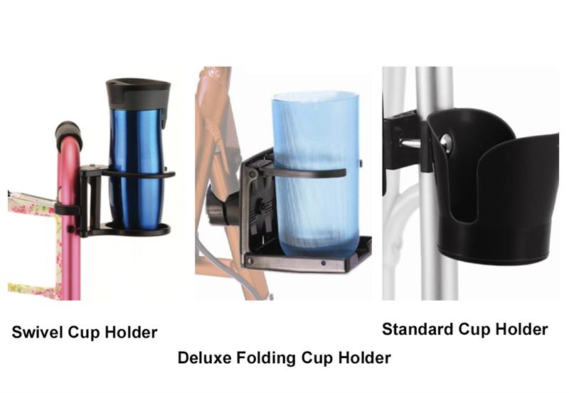Optional Cup Holders are available in three varieties