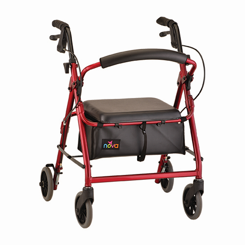 Nova GetGo Junior Rolling Walker in Red