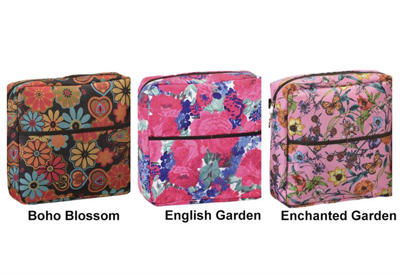 Optional Mobility Bags come in three stylish colors