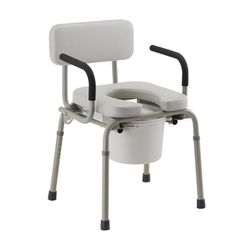 Nova DropArm Commode|Nova Commode Arm Dropped|Nova Commode Both Arms Dropped|Nova Padded Drop Arm Commode