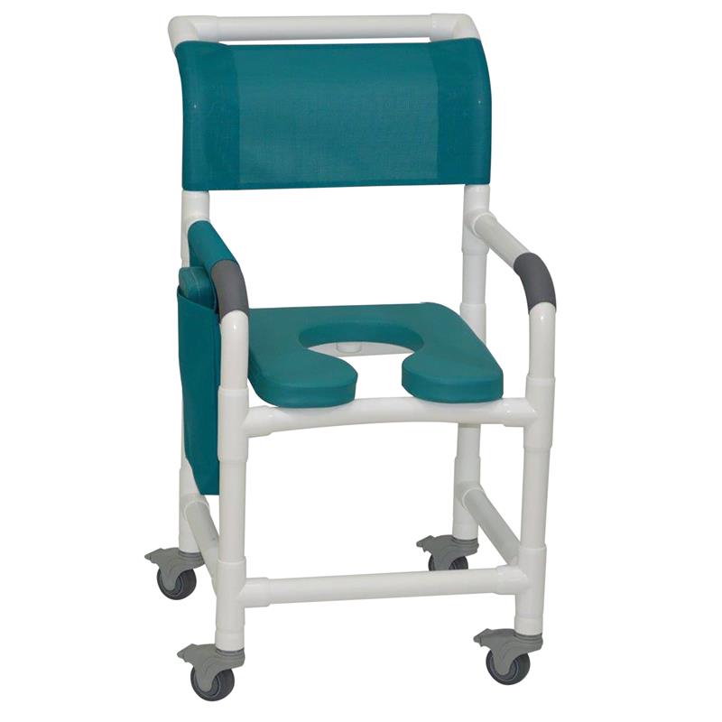 Ocean Blue seat with cover removed and Mayan Teal backrest