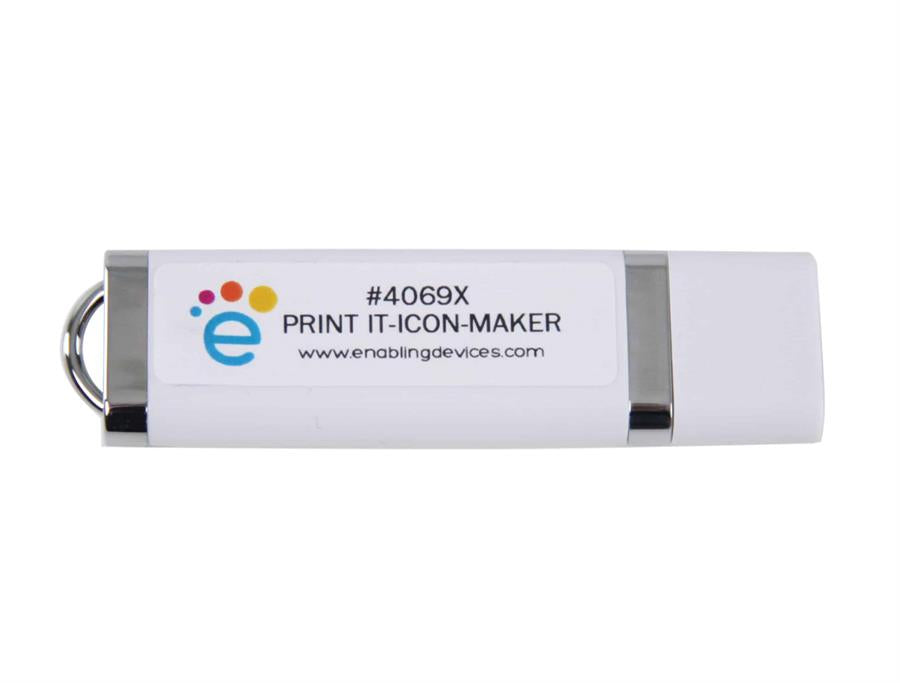 Hip Talk Plus by Enabling Devices|Hip Talk Plus by Enabling Devices - Portable and wearable communication|Hip Talk Plus by Enabling Devices|Hip Talk Plus by Enabling Devices - Magnetic, Snap-On Frames|Optional Print It! Icon Maker