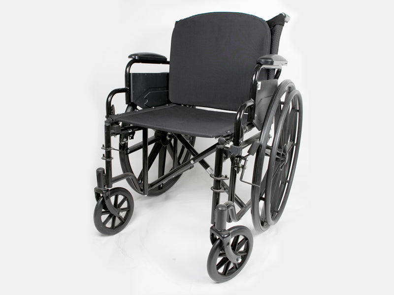 Protekt Adjustable Tension Back Cushion by Proactive Medical|Back adjustments are made with adjustable straps|Back cover hides straps when adjusted