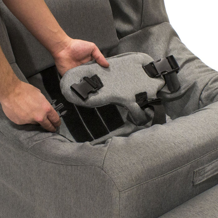 Select the pelvic belt that matches the existing fabric to support users