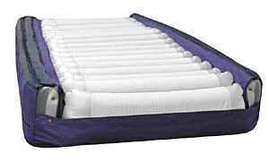 Blue Chip Supreme Air Mattress System - Model 9600 with low air loss and alternating pressure.|Power Supreme Air with control box|Power Supreme Air expandable side|Hose connectors|Power Supreme Air blower pump with cycle time of 10 minutes