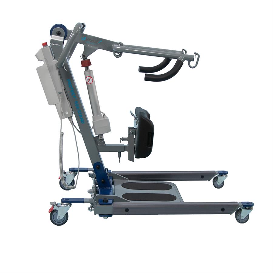 Protekt 500 Sit-to-Stand Lift by Proactive Medical|Protekt 500 Sit-to-Stand Lift by Proactive Medical|Protekt 500 Sit-to-Stand Lift by Proactive Medical|Protekt 500 Sit-to-Stand Lift by Proactive Medical Sleeker, Slimmer, Updated Model|Padding on knee section is adjustable with side adjustment knob|Sit to stand sling