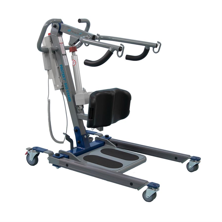 Protekt 500 Sit-to-Stand Lift by Proactive Medical|Protekt 500 Sit-to-Stand Lift by Proactive Medical|Protekt 500 Sit-to-Stand Lift by Proactive Medical|Protekt 500 Sit-to-Stand Lift by Proactive Medical Sleeker, Slimmer, Updated Model|Padding on knee section is adjustable with side adjustment knob|Sit to stand sling