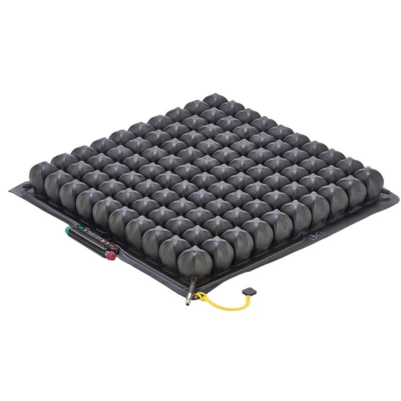 Roho Quadtro Select low profile cushion, 2.25" in height and lightweight|Roho Quadtro Select Cushion - Low Profile with half the cushion|Pocket for cover comes standard and is convenient for carrying and travel