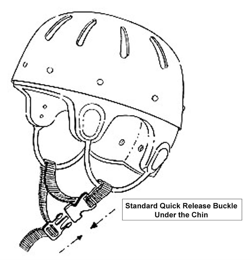 Quick Release Buckle Under Chin