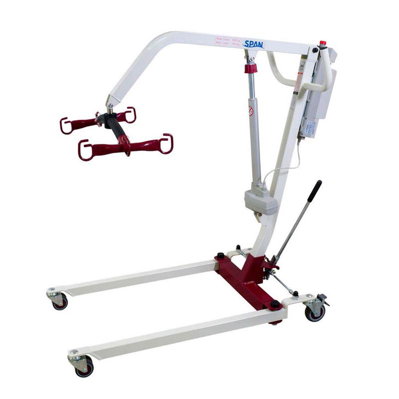 Span America F500P Full Body Power Patient Lift|Six point spreader bar for F500P patient lift|Easy to read LCD Battery level display screen on Span America F500P lift|2 Button control is easy to use by most users|Optional Savaria Universal Sling