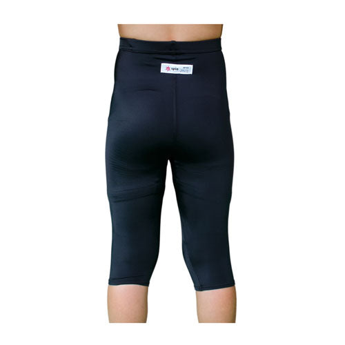 Black SPIO - Front Lower Body Orthosis Knee Length Pant System|Black SPIO - Back Lower Body Orthosis Knee Length Pant System