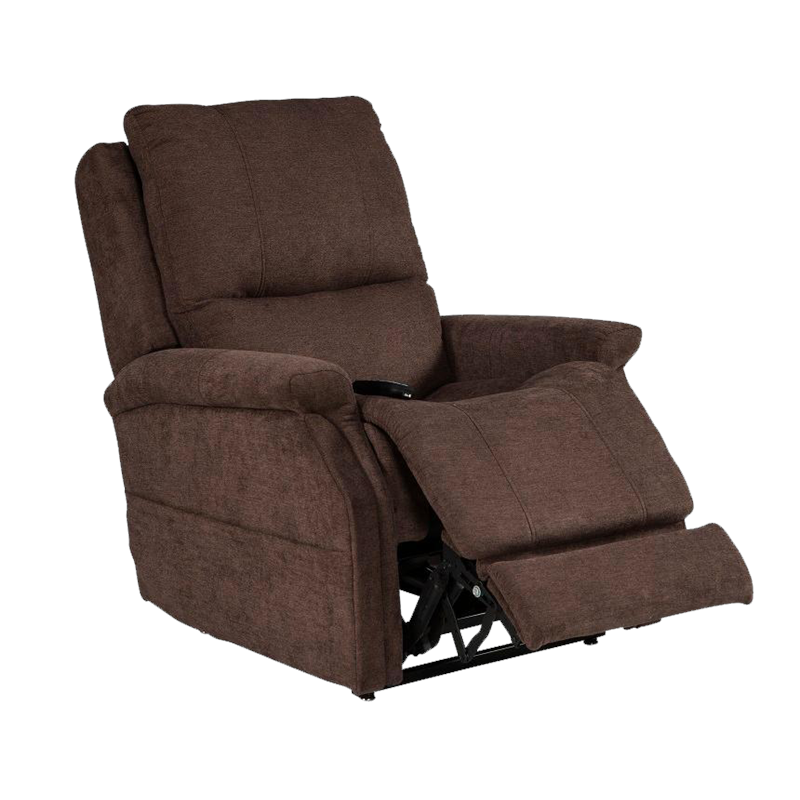 VivaLift Metro Lift Chair in Seville Grey|VivaLift Metro Lift Chair in Seville Grey with headrest propped up|VivaLift Metro Lift Chair in Seville Brown