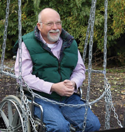 Sportsplay ADA Wheelchair Platform Swing with Frame|Sportsplay ADA Wheelchair Platform Swing - Children or Adult Size|Sportsplay ADA Wheelchair Platform Swing - Easy to Use Ramp