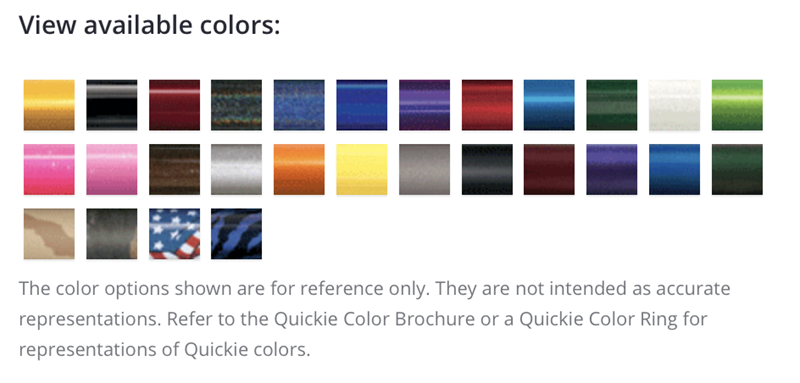 Iris Frame Color Options