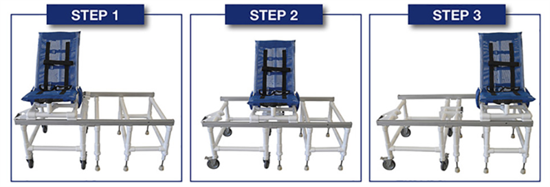 MJM Dual Articulating Shower and Transfer Chair||||