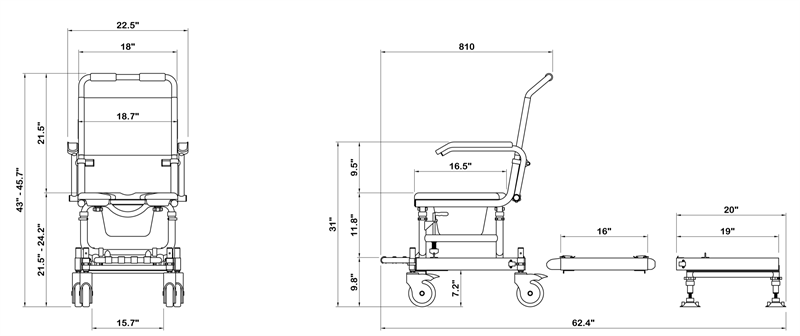 ShowerBuddy Transfer System|ShowerBuddy Transfer System|ShowerBuddy Transfer System|ShowerBuddy Transfer System|ShowerBuddy Transfer System|Optional Neck Rest Assembly|Optional Lateral Side Support|Optional Large Headrest Kit|Optional Solid Seat Overlay|Optional Closed Front Seat|Optional Adjustable Tension Backrest|ShowerBuddy Transfer System|Measurements