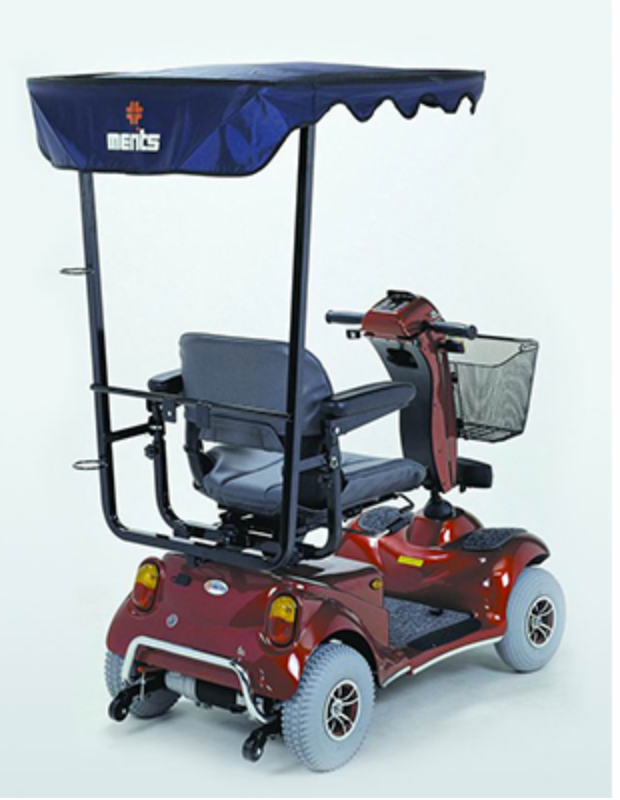 Merits Pioneer 9 3-Wheel Scooter|Optional Weather Cover|Optional Canopy without foldable basket|Optional Oxygen Tank Holder|Optional Walker Holder|Optional Cane Holder|Optional Foldable Rear Basket|Optional Foldable Rear Basket
