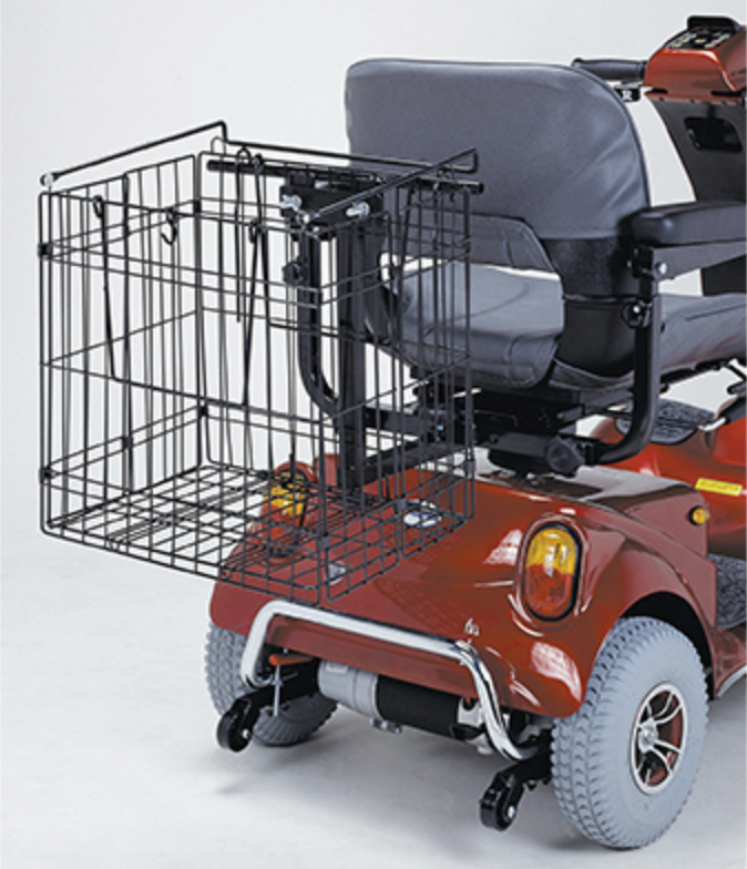 Merits Pioneer 9 3-Wheel Scooter|Optional Weather Cover|Optional Canopy without foldable basket|Optional Oxygen Tank Holder|Optional Walker Holder|Optional Cane Holder|Optional Foldable Rear Basket|Optional Foldable Rear Basket
